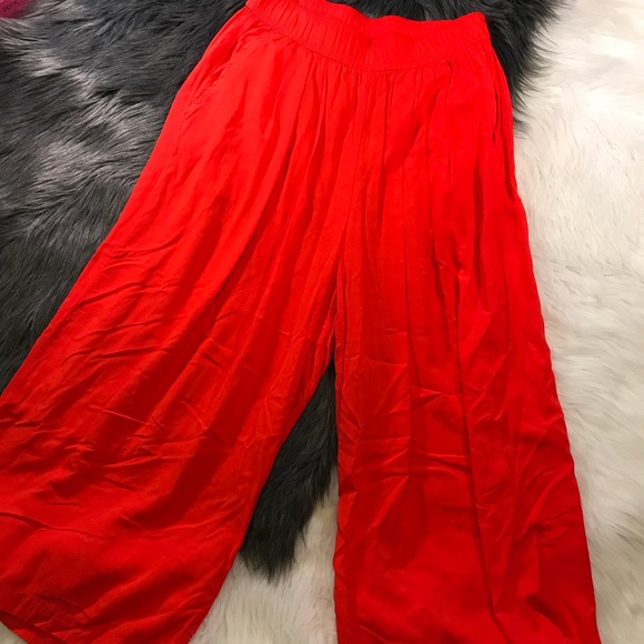 Michael Stars orange flare pants - Picture 3 of 4
